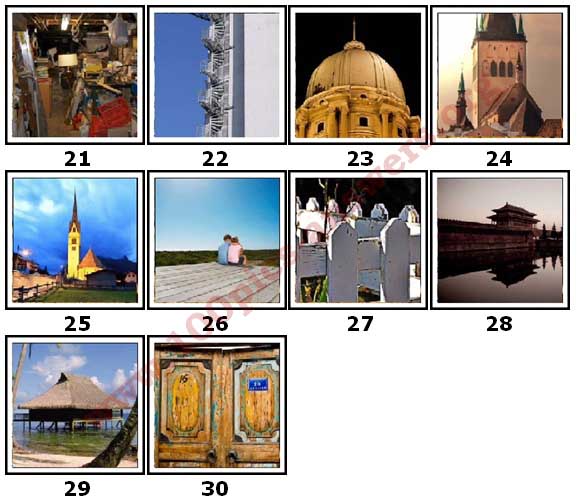 100 Pics Architecture Level 21-30 Answers | 100 Pics Answers